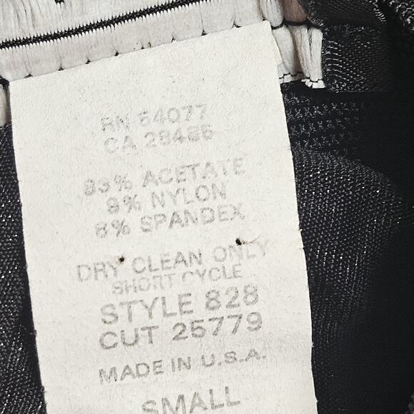 Vintage Black Metallic Maxi Skirt Size Small - Picture 5 of 5